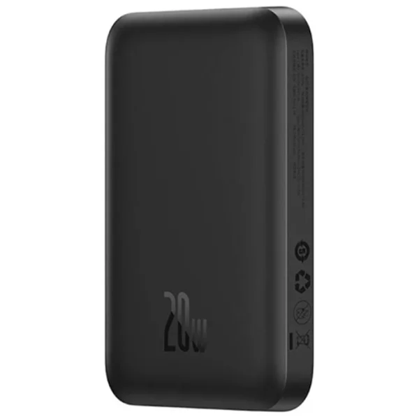 پاوربانک مغناطیسی ۶۰۰۰ میلی آمپر ۲۰ واتی بیسوس مدل Magnetic Mini Wireless PPCX1300